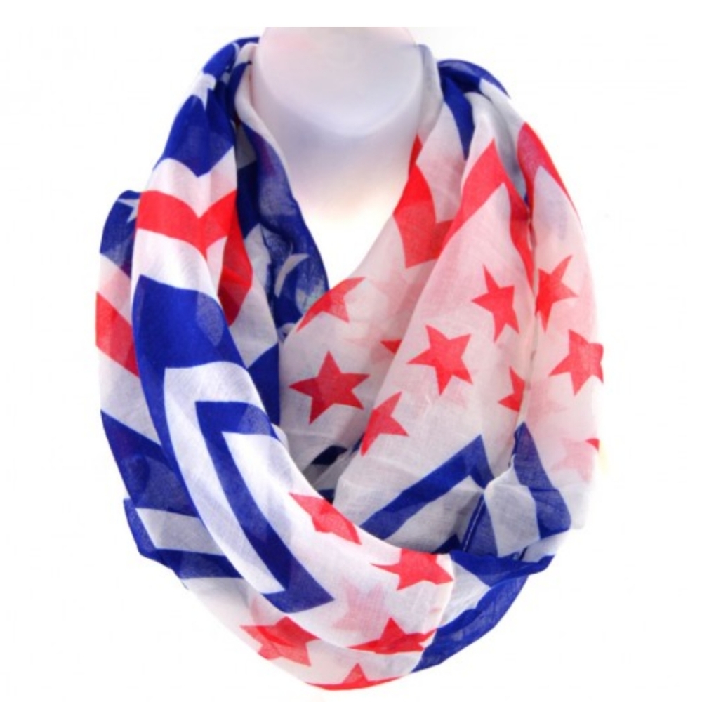 American flag chevron Infinity scarf